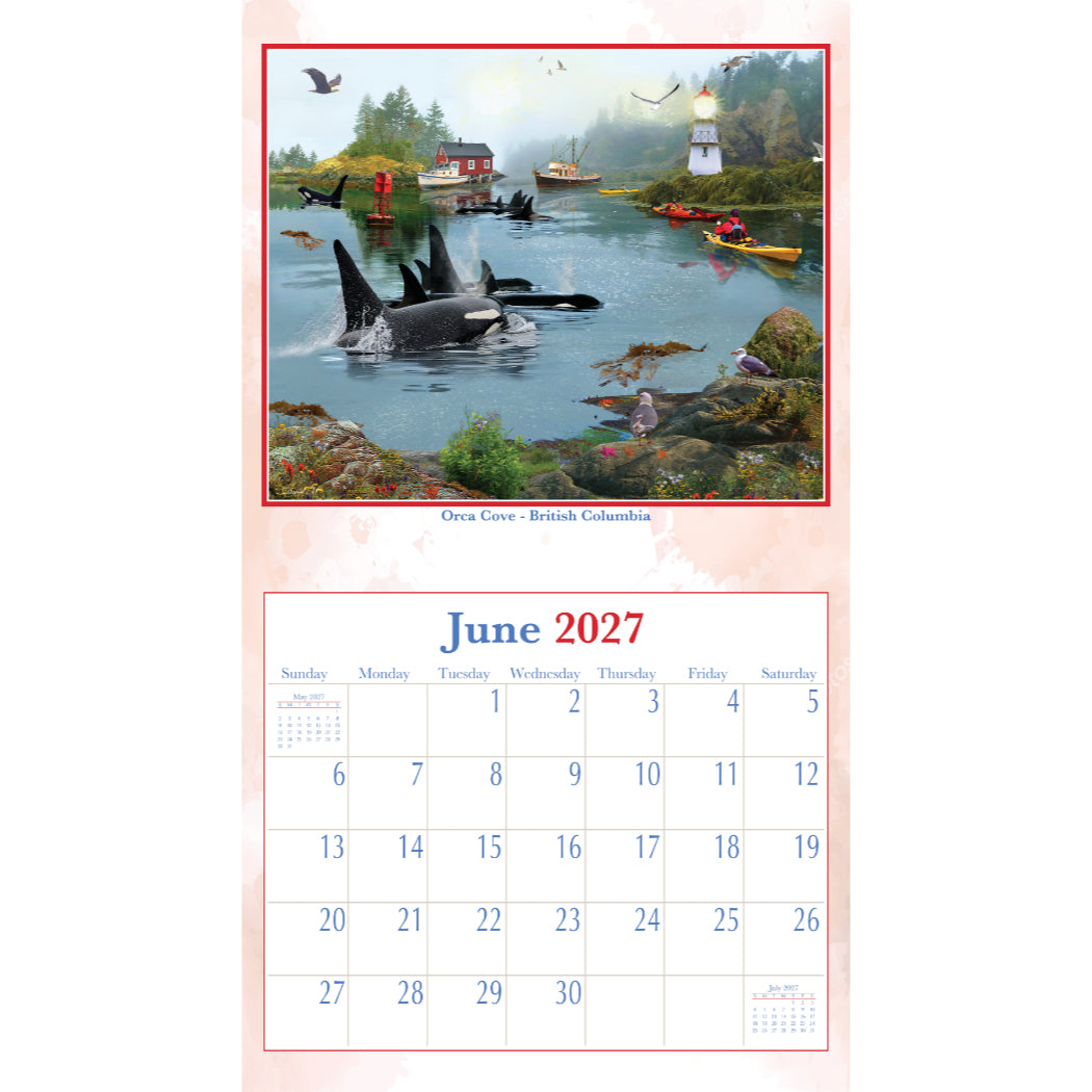 Canadian Vacation 2027 Wall Calendar