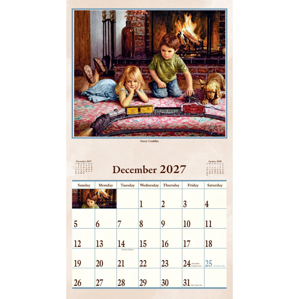 Bygone Days 2027 Wall Calendar