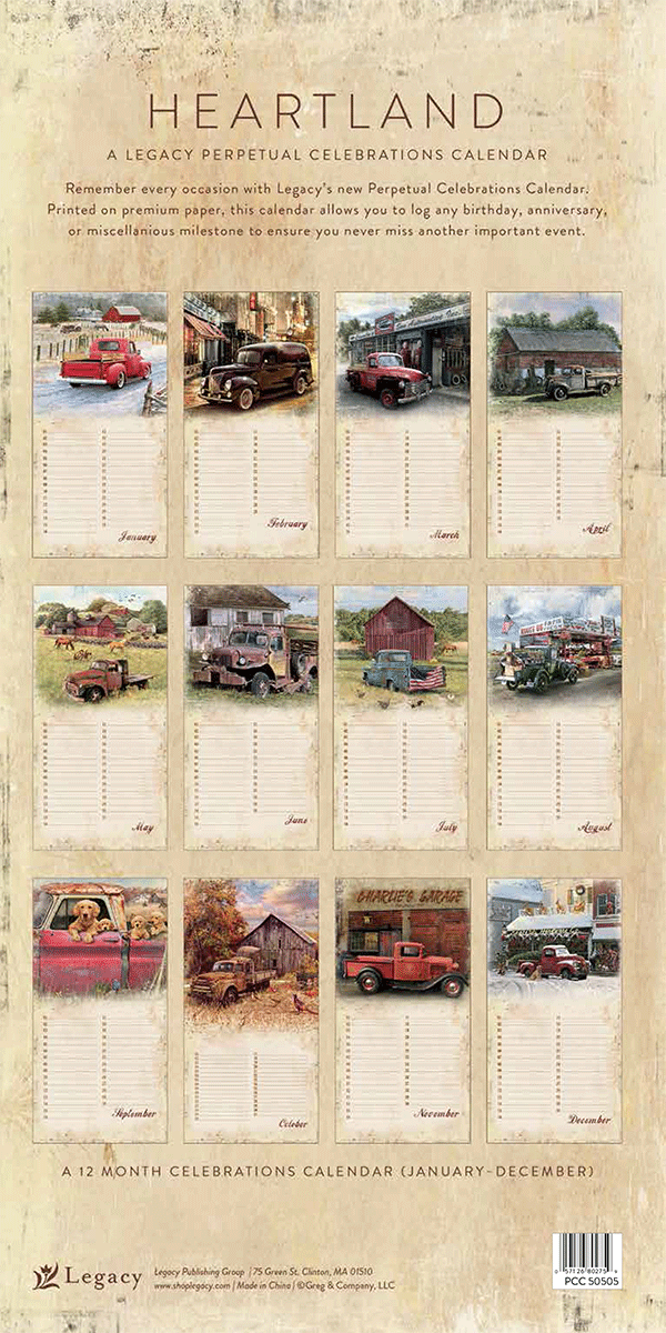 Heartland Perpetual Celebration Calendar