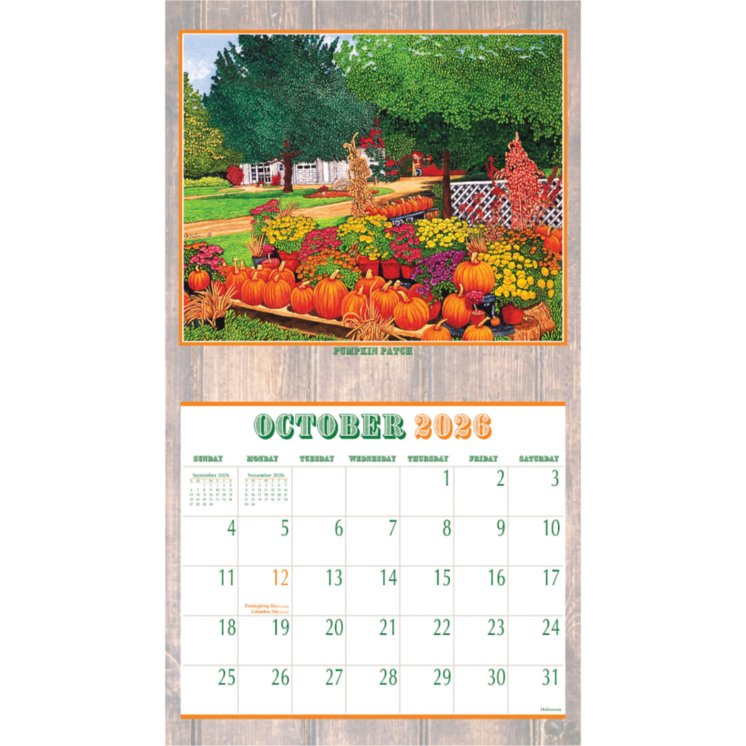 Garden Glorie 2026 Wall Calendar