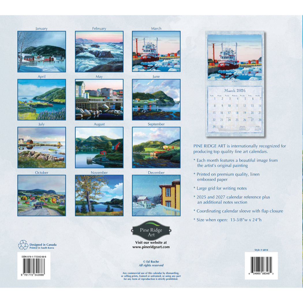 New Foundland 2026 Wall Calendar