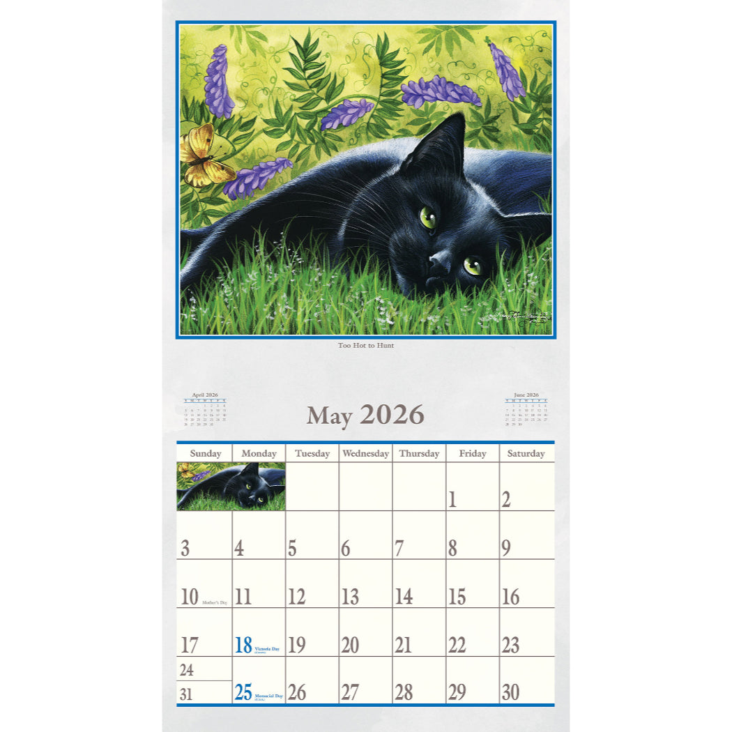 The Cat's Meow 2026 Wall Calendar