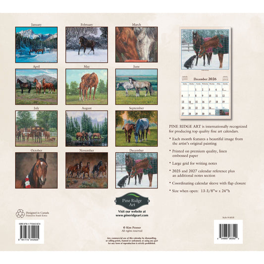 Hoof Beats 2026 Wall Calendar