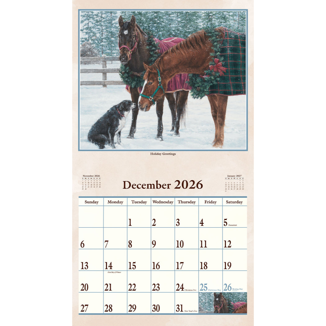 Hoof Beats 2026 Wall Calendar
