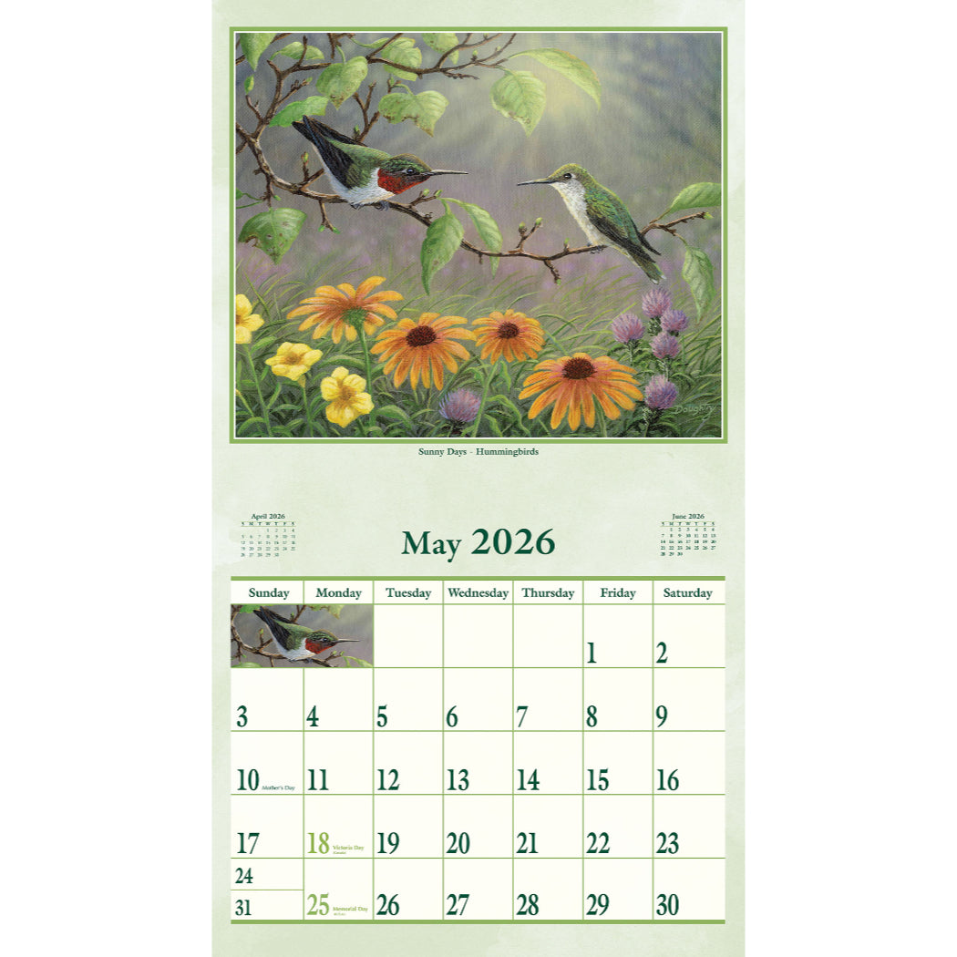 Wings of Nature 2026 Wall Calendar