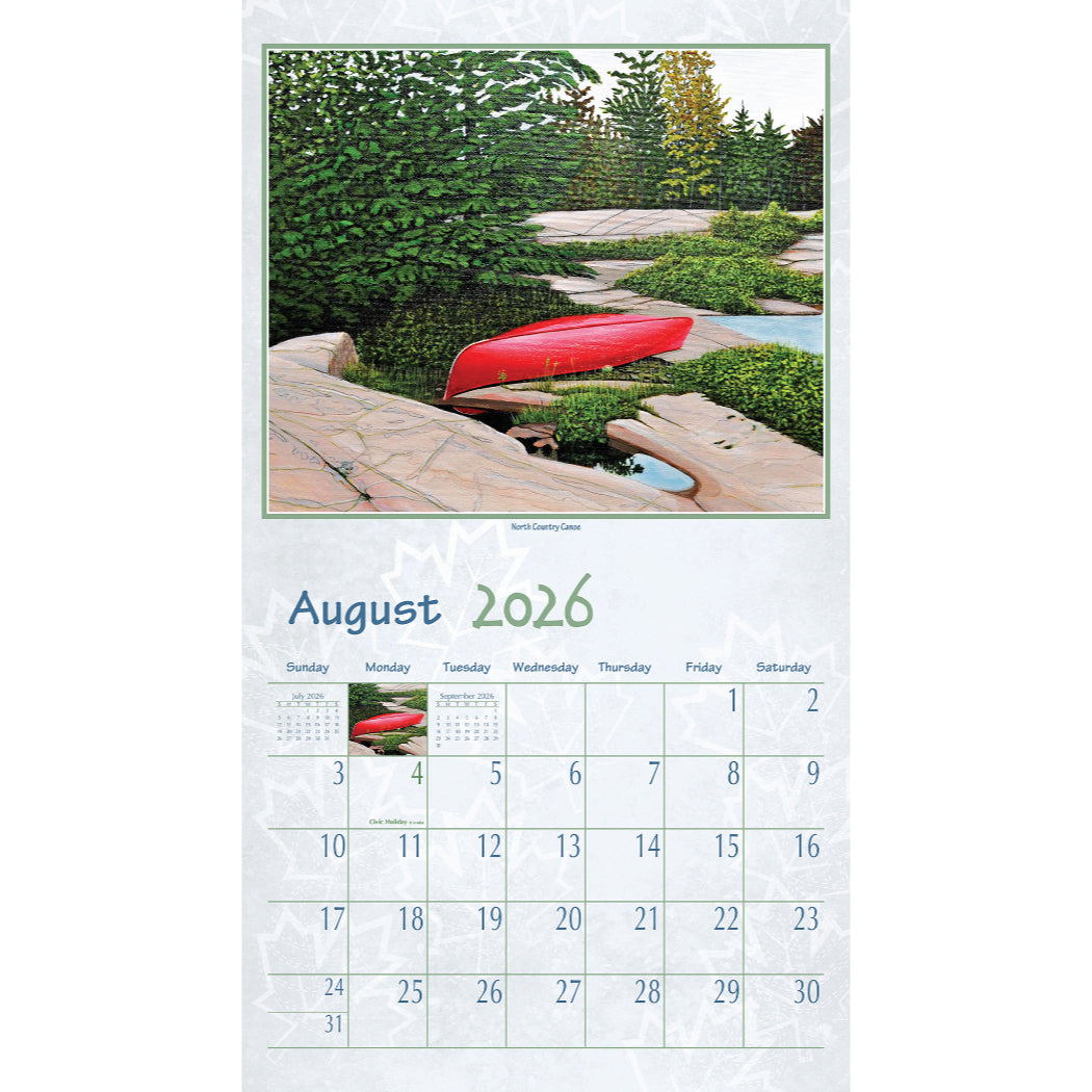 Northern Getaway 2026 Wall Calendar