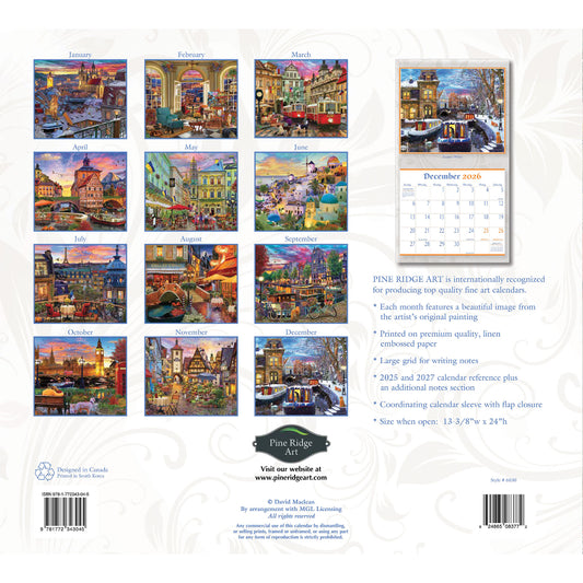 European Vacation 2026 Wall Calendar
