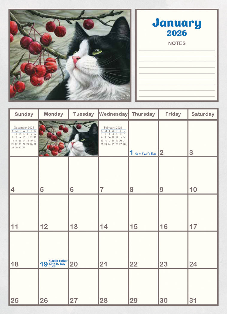2026 The Cat's Meow Pocket Planner