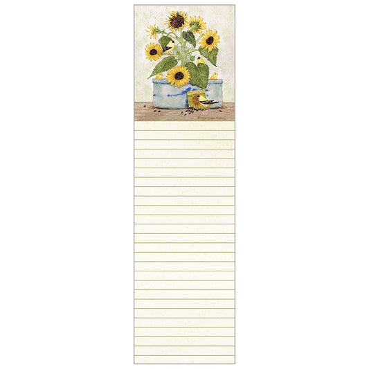Sunflower Crock Magnetic Listpad