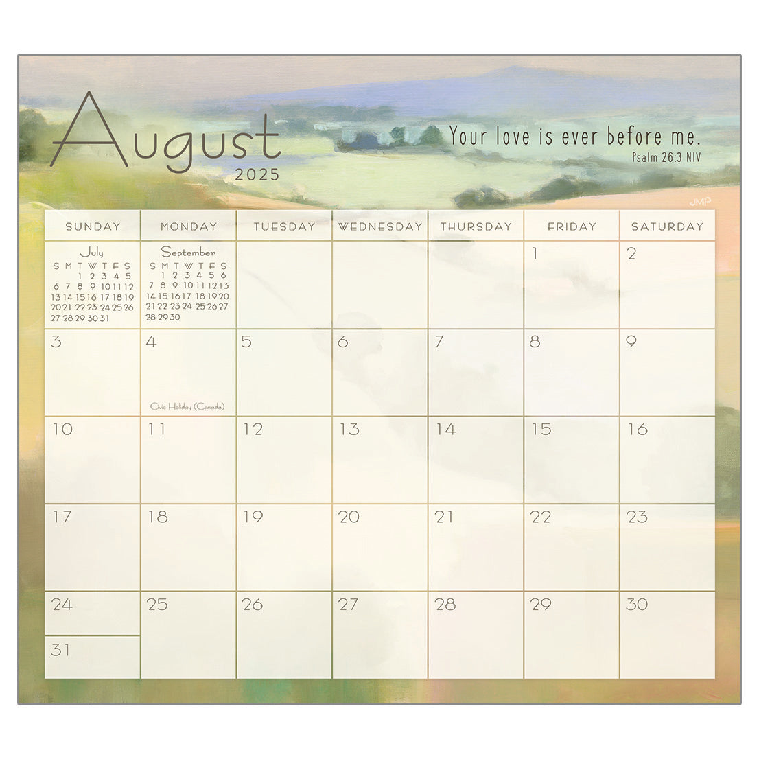2025 Hopeful Horizons Magnetic Calendar Pad โ The Lang Store