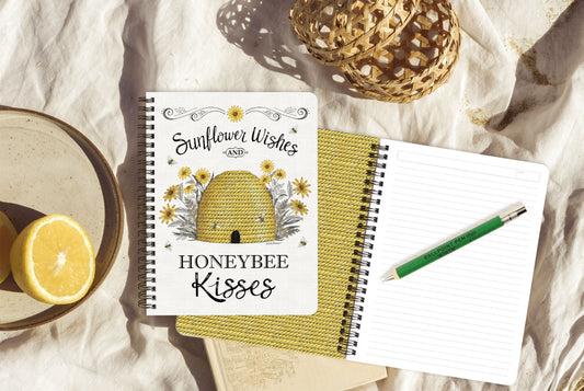 Sunflower Wishes Medium Note Book