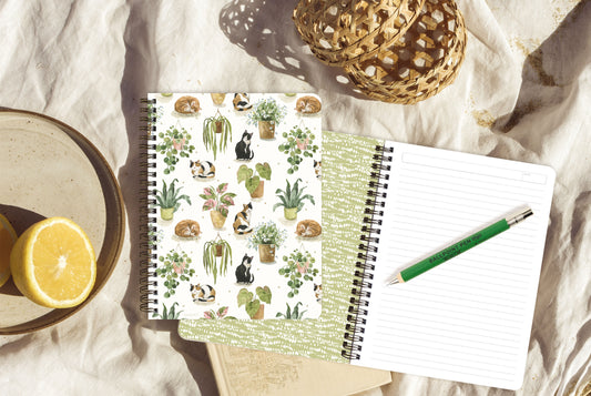 Cats & Plants Note Book
