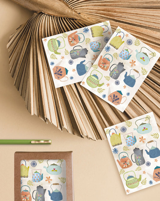 Teapots Note Card Set