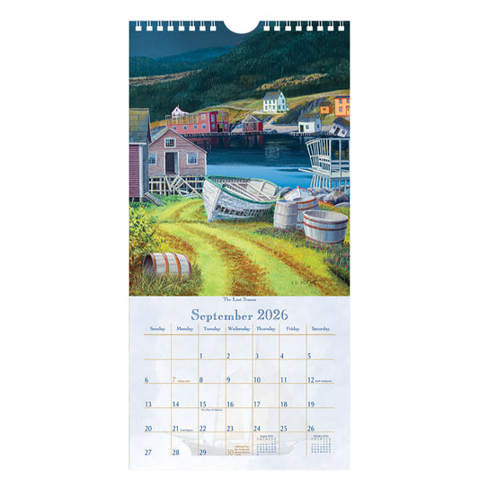 New Foundland 2026 Vertical Wall Calendar