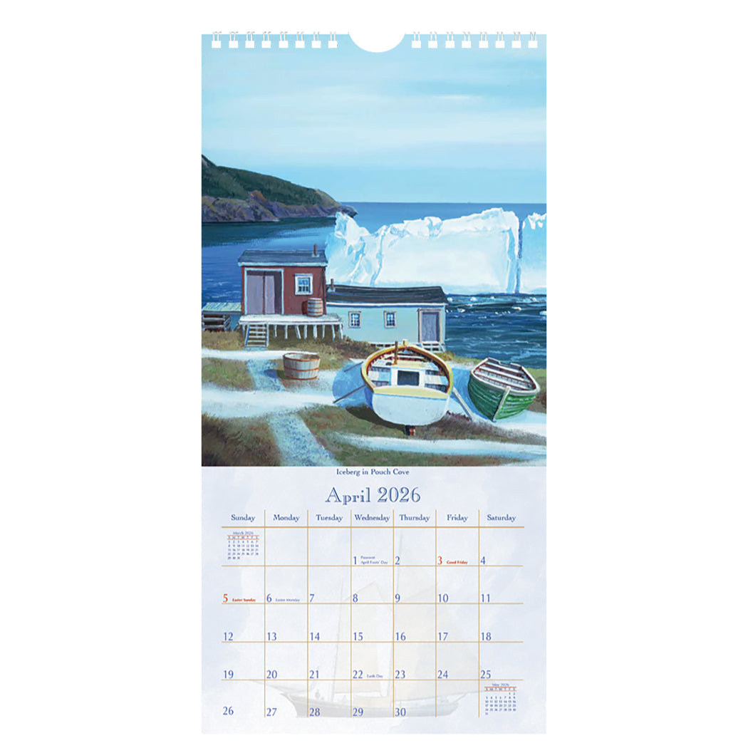 New Foundland 2026 Vertical Wall Calendar