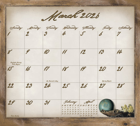 2026 Simple Treasures Magnetic Calendar Pad