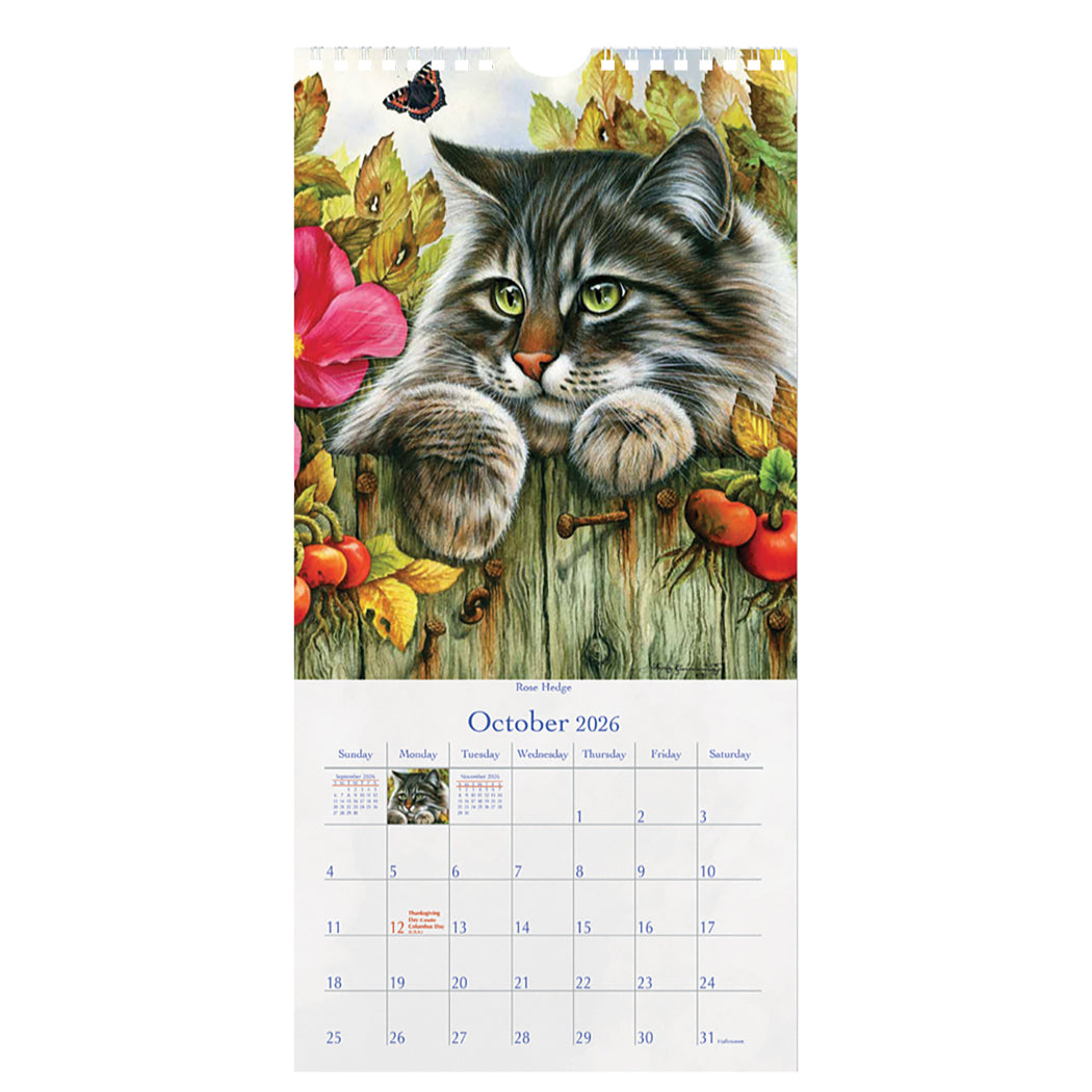 The Cat's Meow 2026 Vertical Wall Calendar
