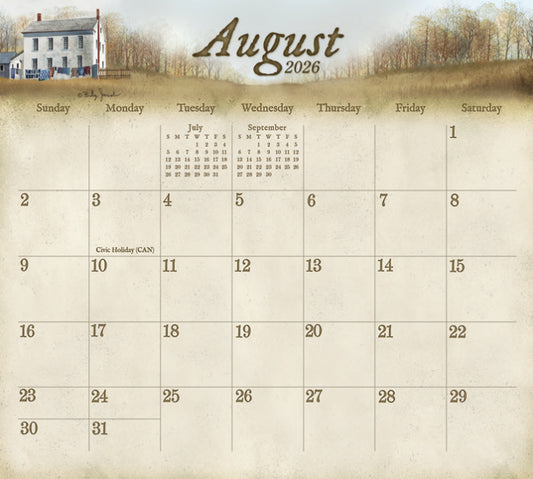 2026 The Road Home Magnetic Calendar Pad