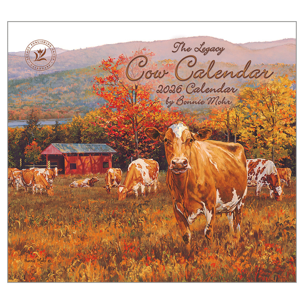 Cow Calendar 2026 Wall Calendar