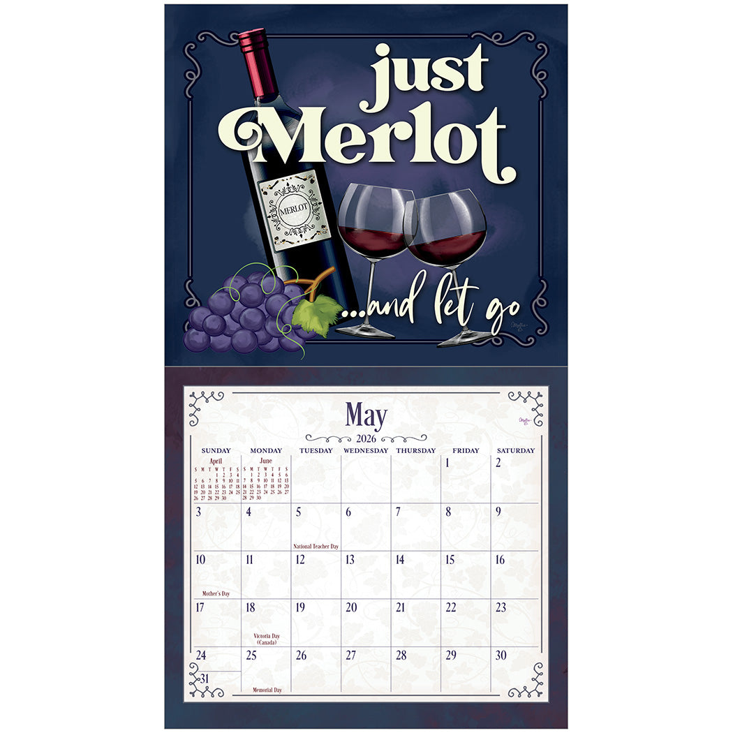 Wine 2026 Wall Calendars