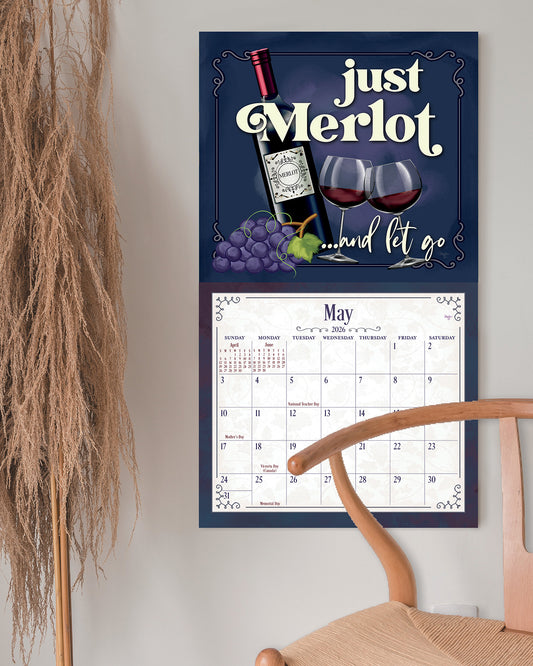 Wine 2026 Wall Calendars
