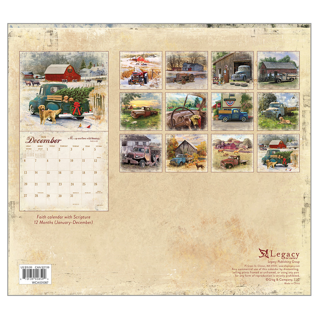 Heartland Blessings 2026 Wall Calendar