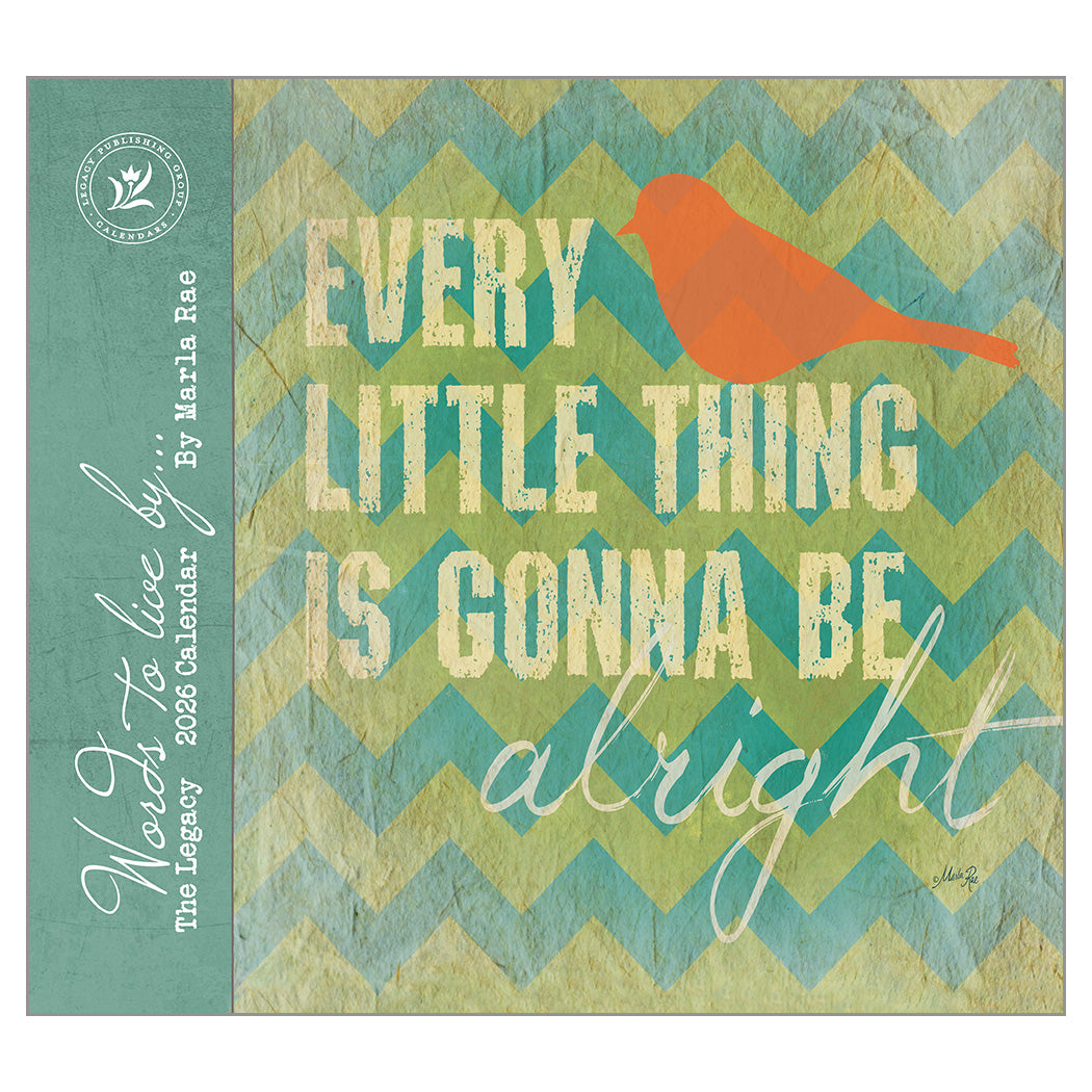 Words to live by 2026 Wall Calendar