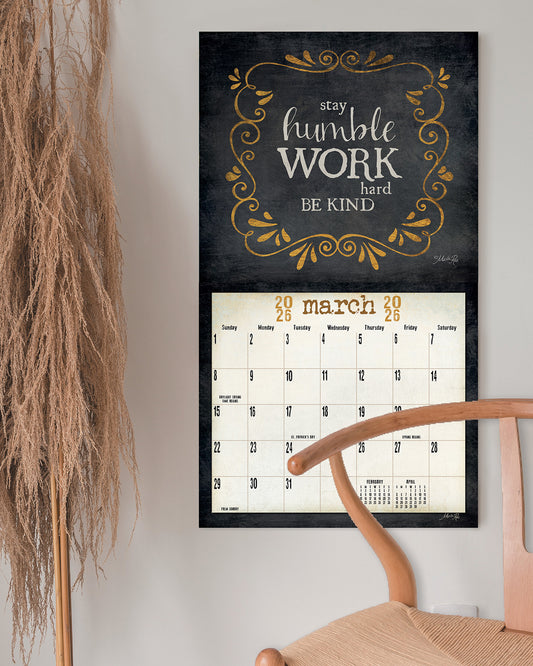 Words to live by 2026 Wall Calendar