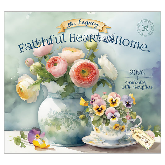 Faithful Heart and Home 2026 Wall Calendar