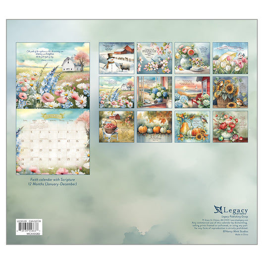 2026 Faithful Heart and Home Mini Wall Calendar