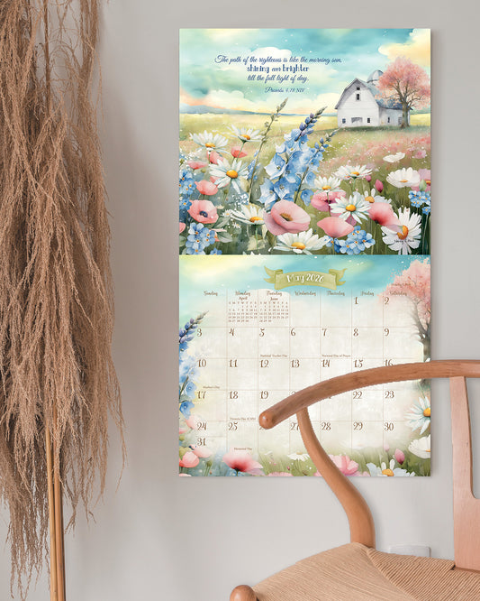 Faithful Heart and Home 2026 Wall Calendar