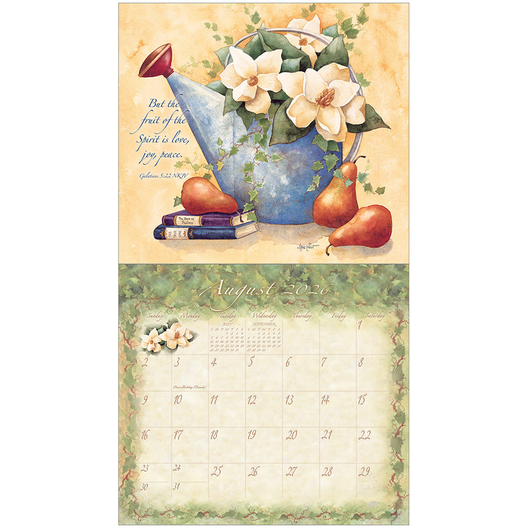 Graceful Garden 2026 Wall Calendar