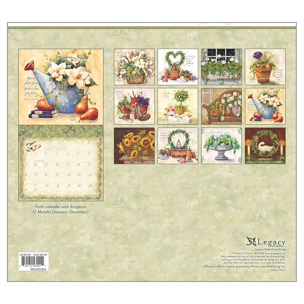 Graceful Garden 2026 Wall Calendar