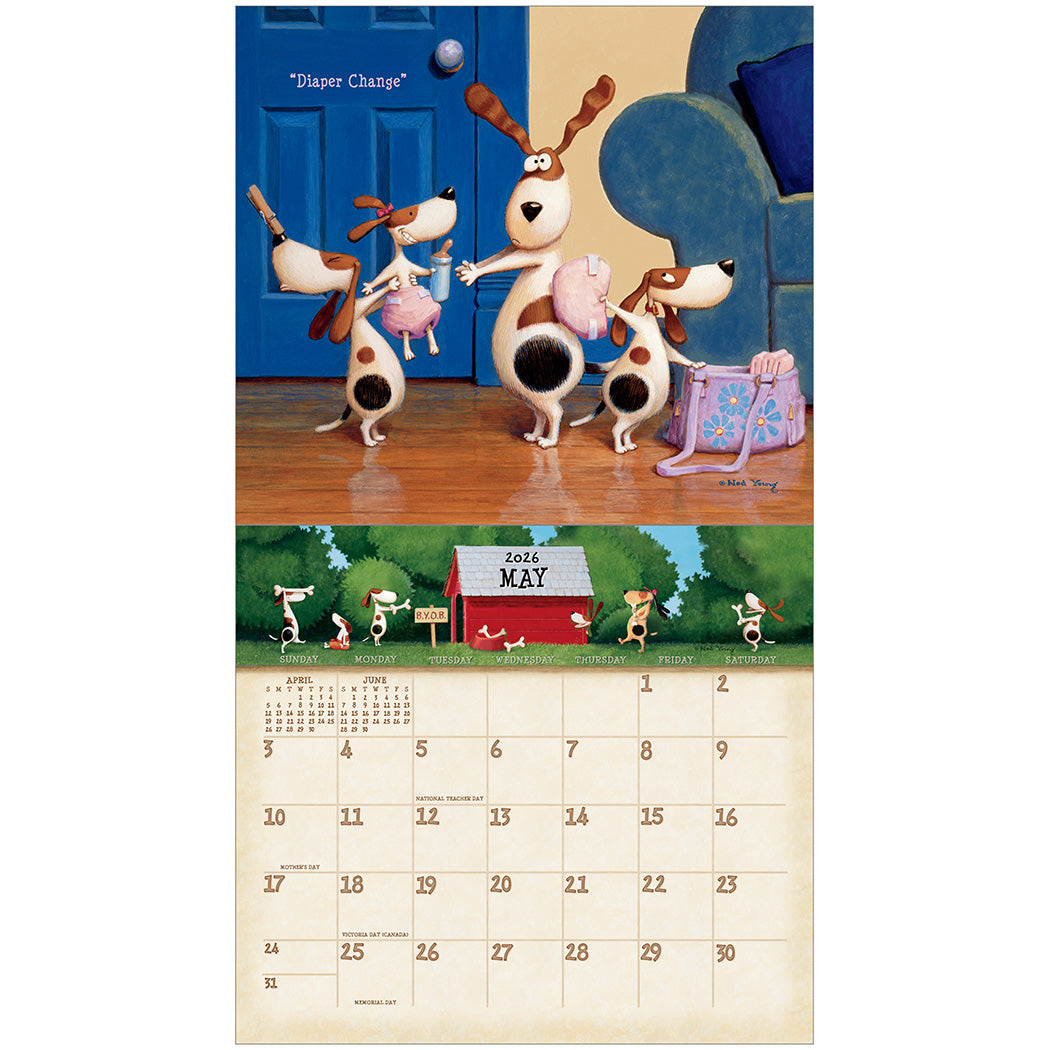 A Dog's Life 2026 Wall Calendar