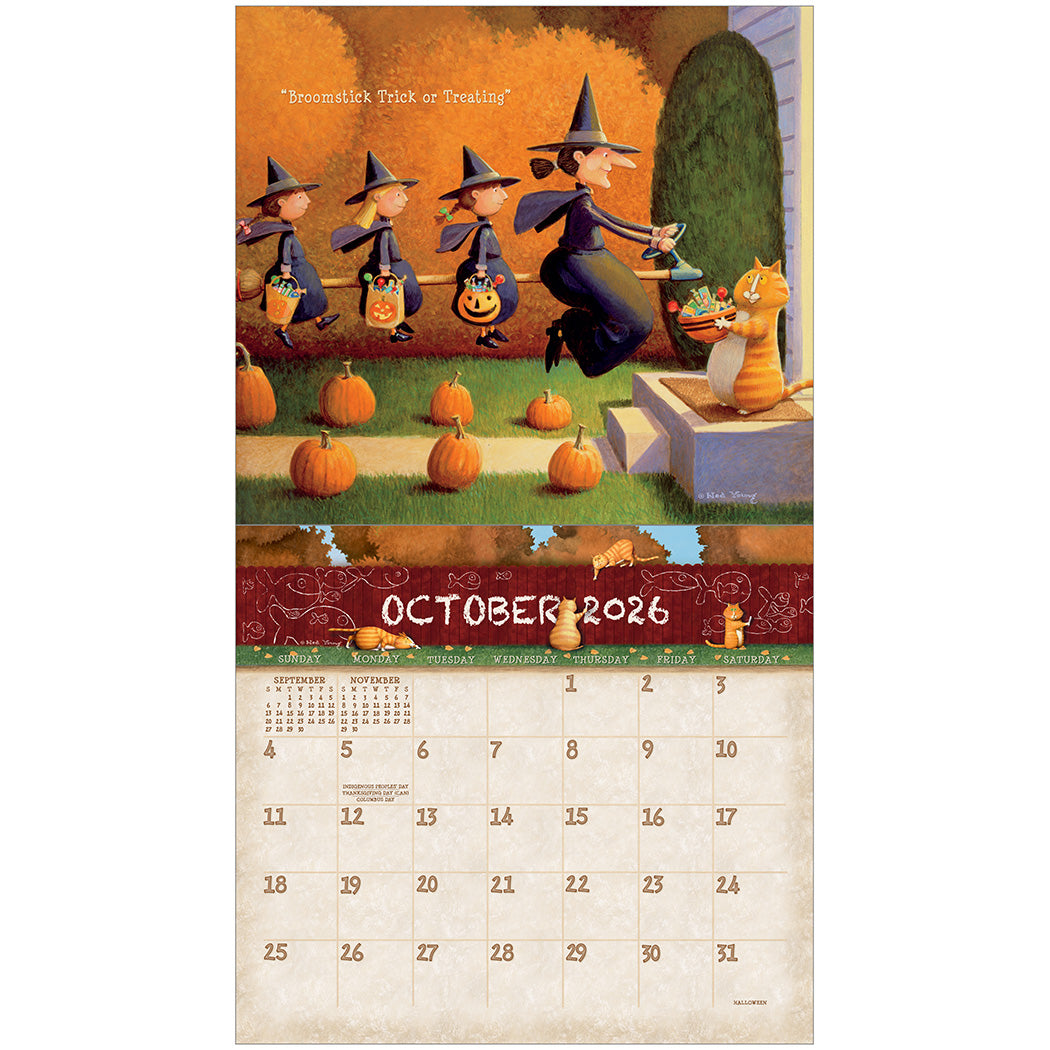 A Cat's Life 2026 Wall Calendar