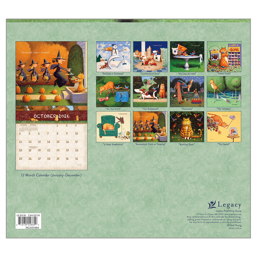 A Cat's Life 2026 Wall Calendar