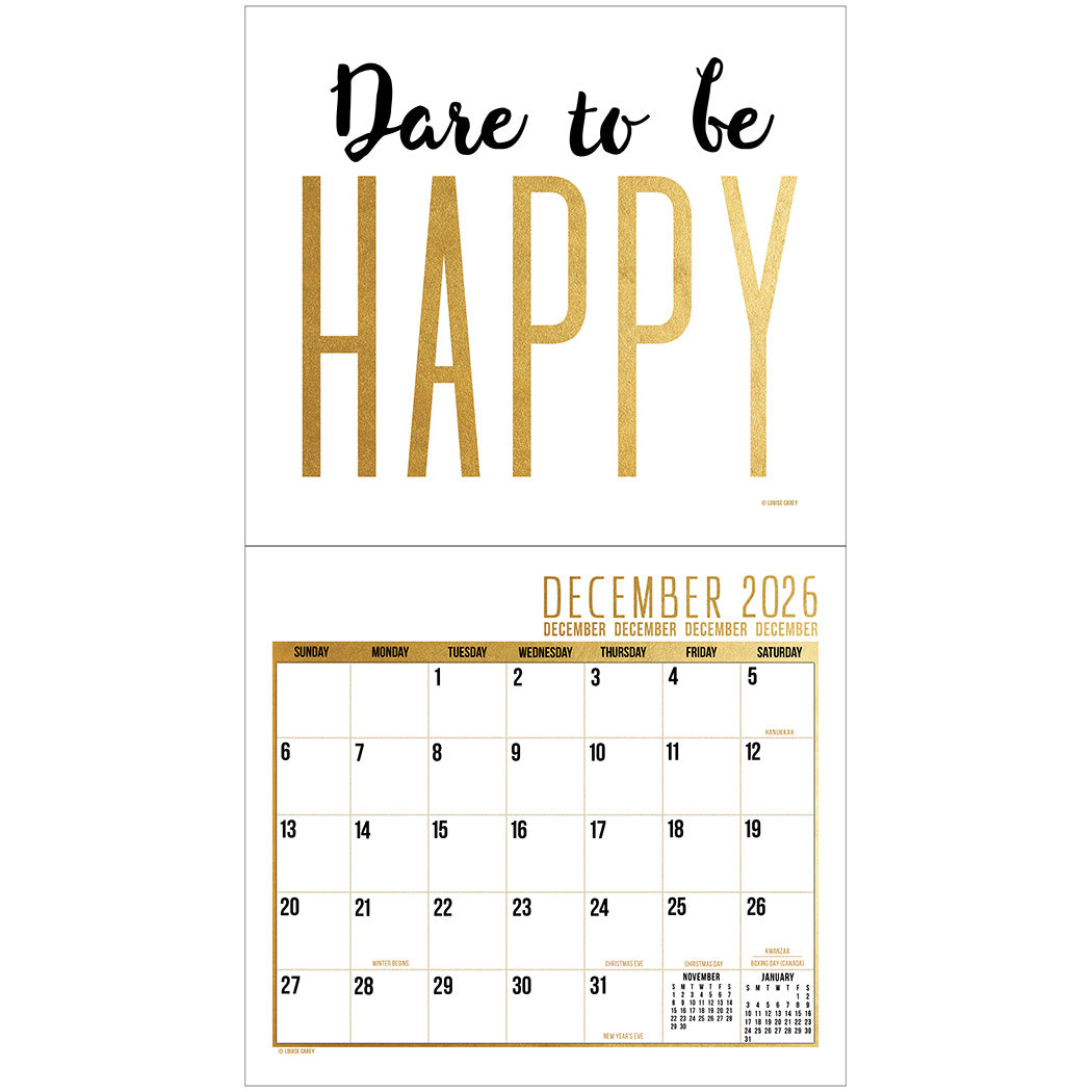 LIVE, LAUGH, LOVE 2026 Wall Calendar