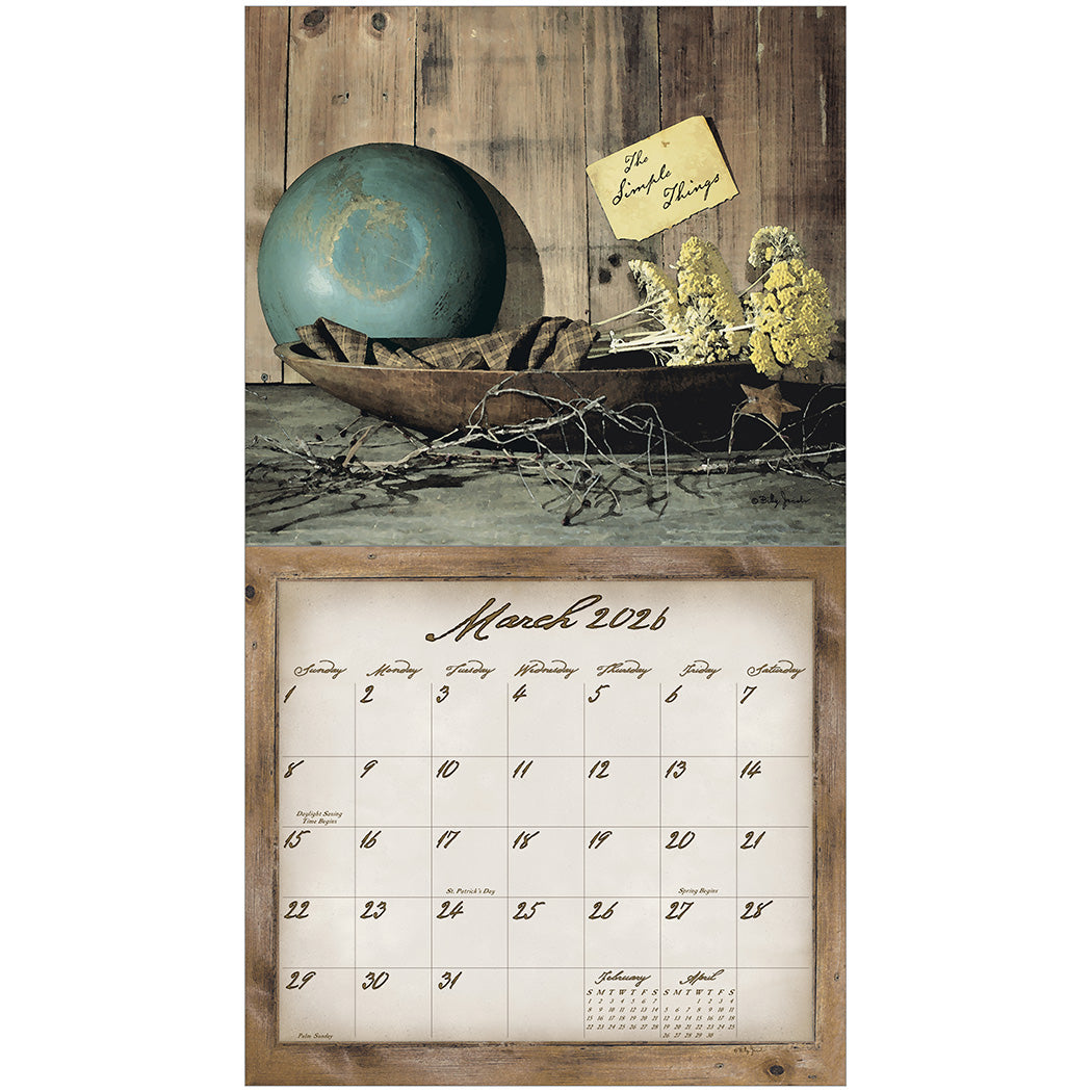 Simple Treasures 2026 Wall Calendar