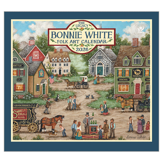 Bonnie White Folk Art 2026 Wall Calendar