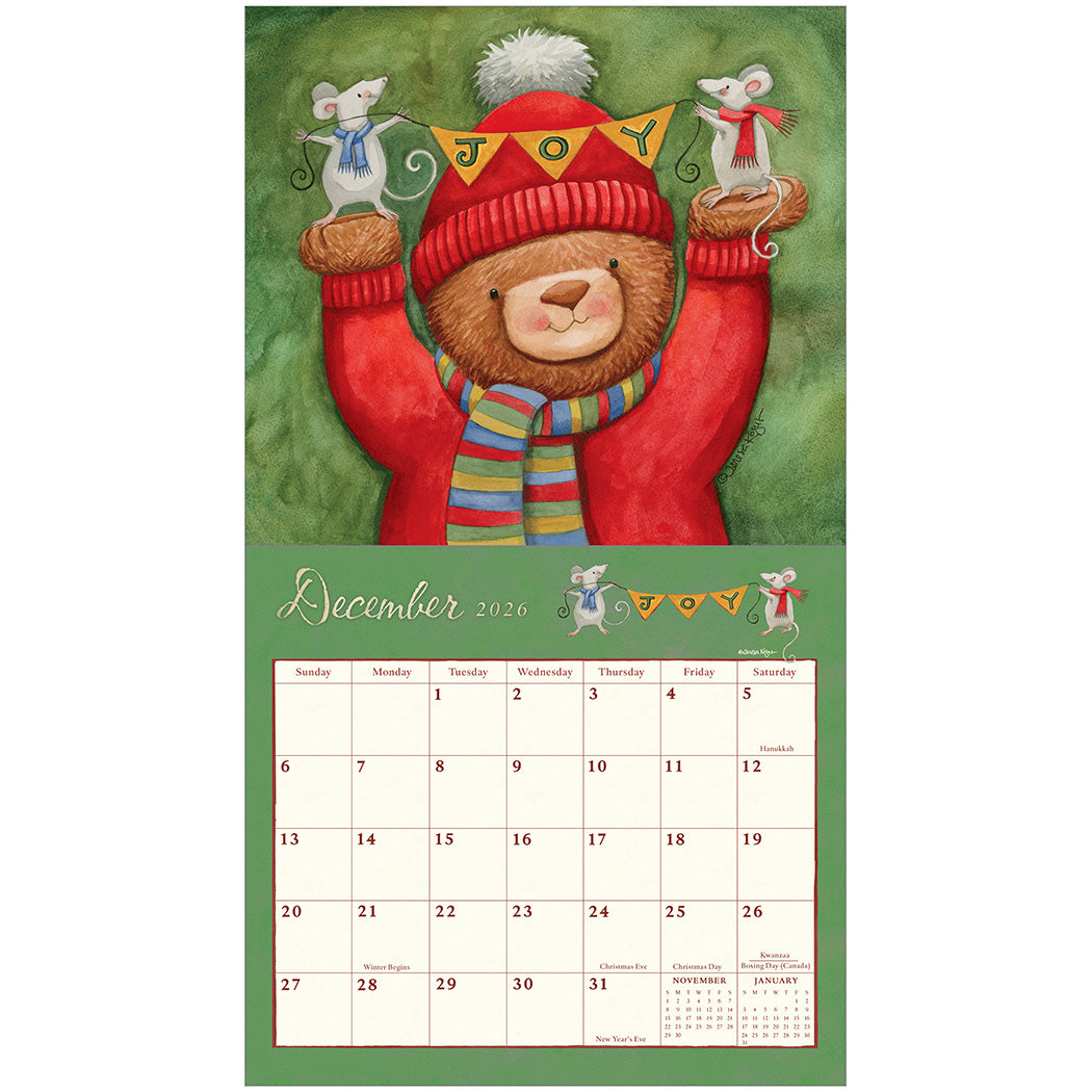 Bears 2026 Wall Calendar