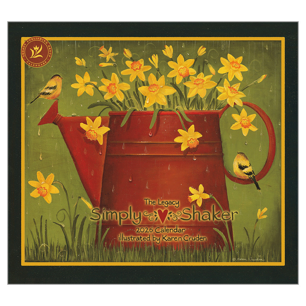 Simply Shaker 2026 Wall Calendar