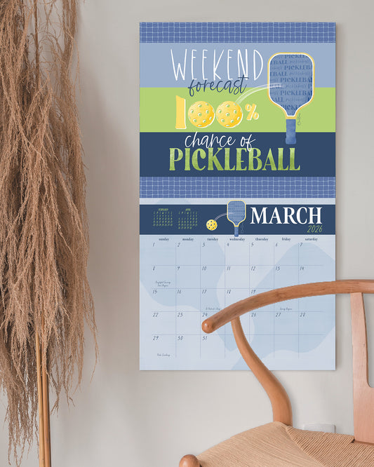 Pickleball is life 2026 Wall Calendar
