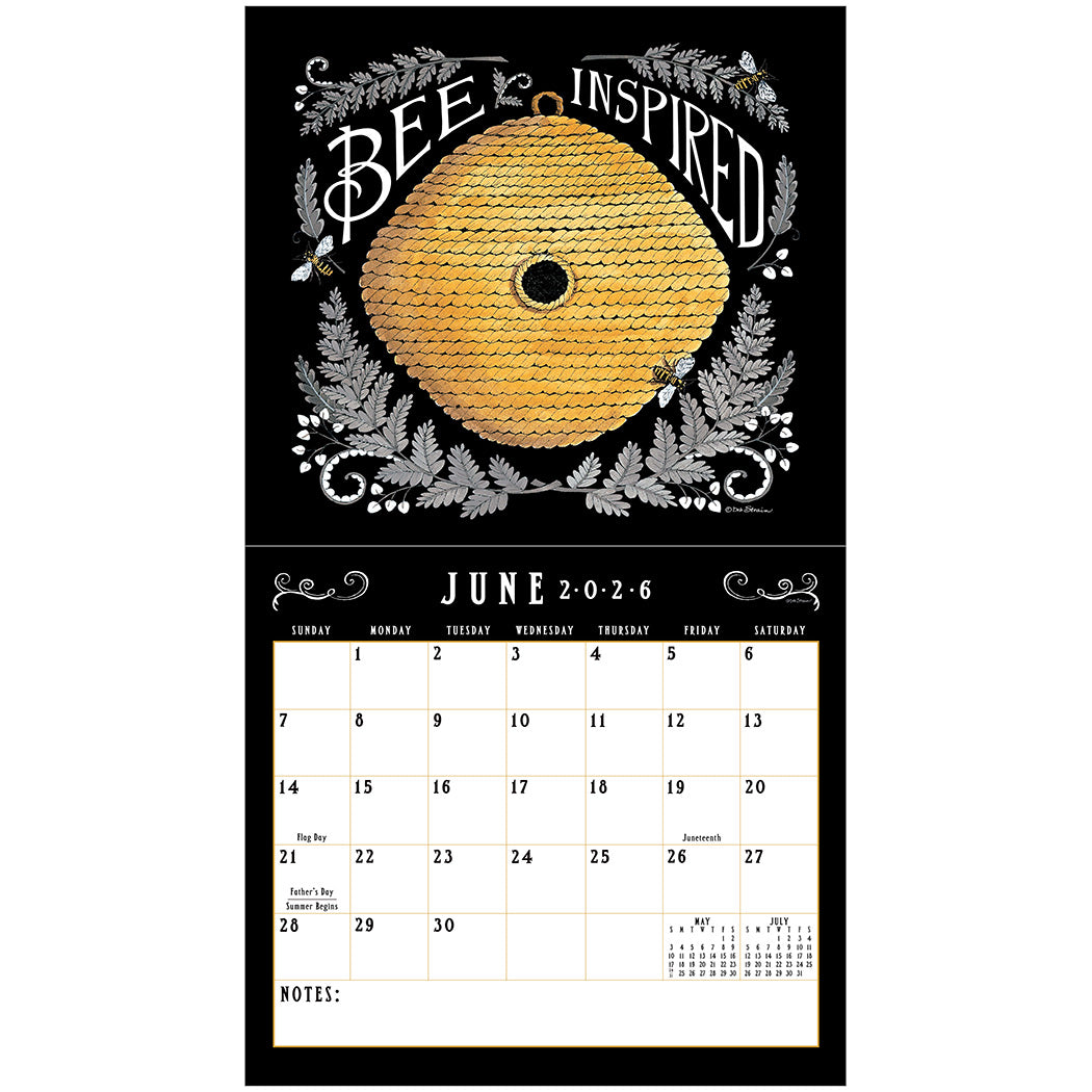 Bee-u-tiful Life 2026 Wall Calendar