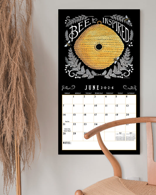 Bee-u-tiful Life 2026 Wall Calendar
