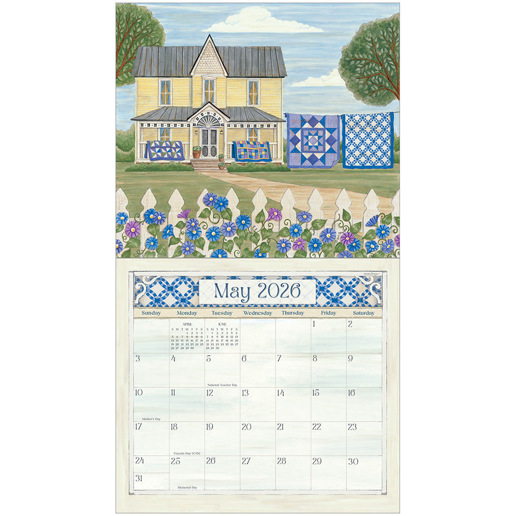 Quilts 2026 Wall Calendar