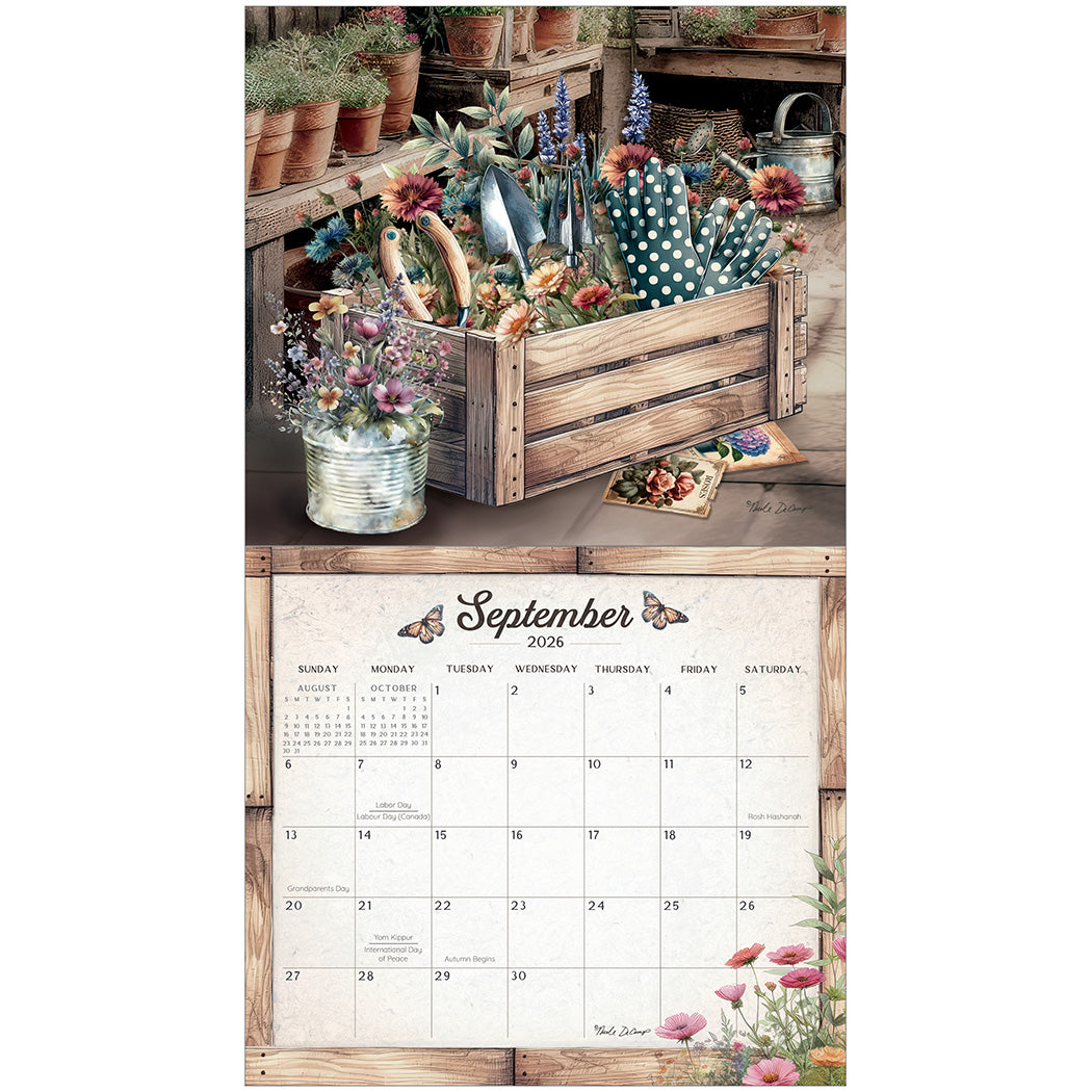 Gardening 2026 Wall Calendar