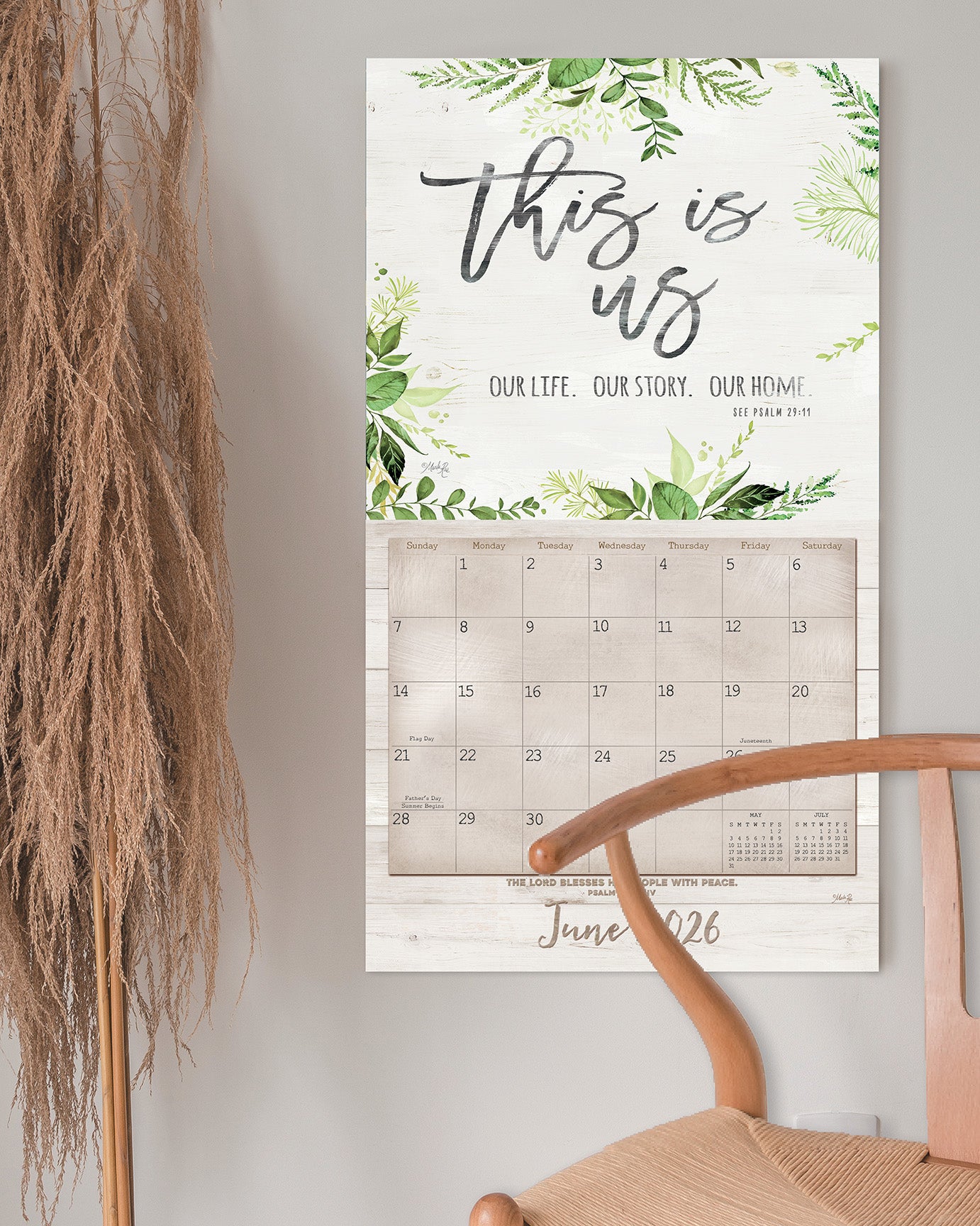 Faith and Family 2026 Wall Calendar
