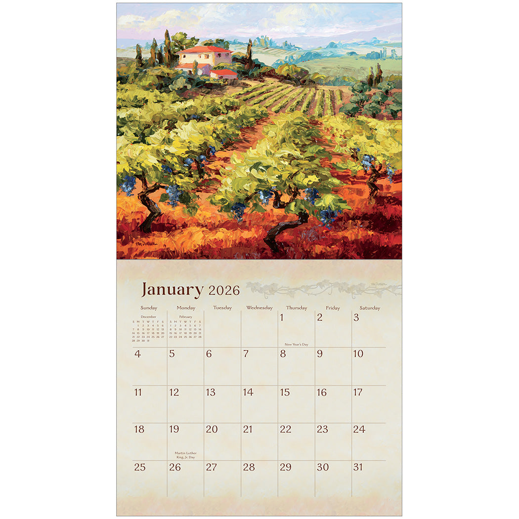 Wine Country 2026 Wall Calendars