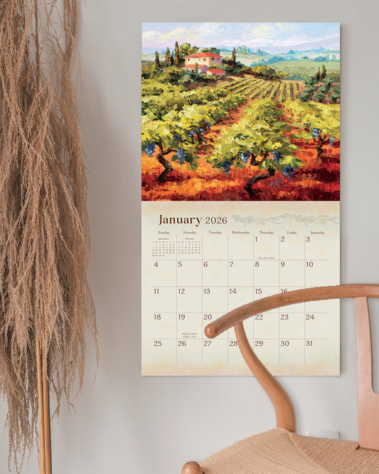 Wine Country 2026 Wall Calendars