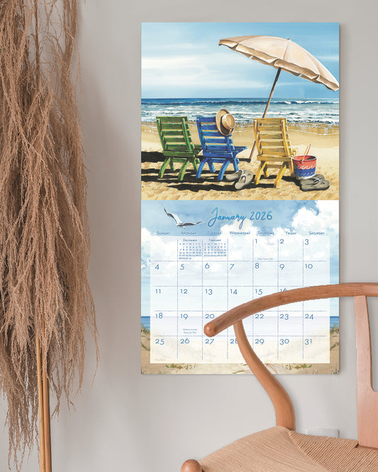 By the Sea 2026 Wall Calendar